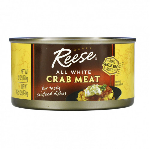 Reese, Цельное мясо белого краба, 170 г (6 унций)