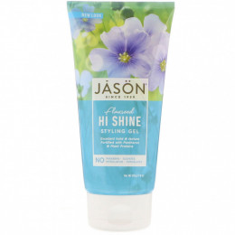 Jason Natural, Гель для укладки Flaxseed Hi Shine, 170 г (6 унций)