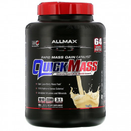 ALLMAX Nutrition, QuickMass, Weight Gainer, Rapid Mass Gain Catalyst, Vanilla, 6 lbs (2.72 kg)