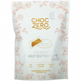 ChocZero, Чашки с арахисовой пастой из белого шоколада, 3 унции