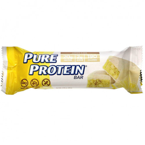 Pure Protein, Батончик с лимонным кексом, 6 шт., 50 г (1,76 унции) каждый