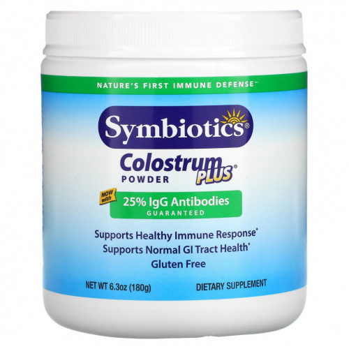 Symbiotics, Colostrum Plus, порошок, 6,3 унц. (180 г)