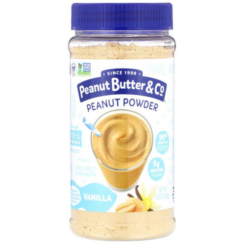 Peanut Butter & Co., Арахисовый порошок, ваниль, 184 г (6,5 унции)