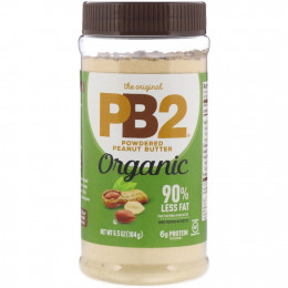 PB2 Foods, The Original PB2, органическое арахисовое масло в виде порошка, 184 г (6,5 унции)