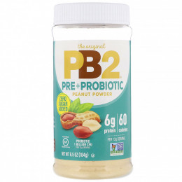 PB2 Foods, The Original PB2, арахисовый порошок с пре- и пробиотиками, 184 г (6,5 унции)