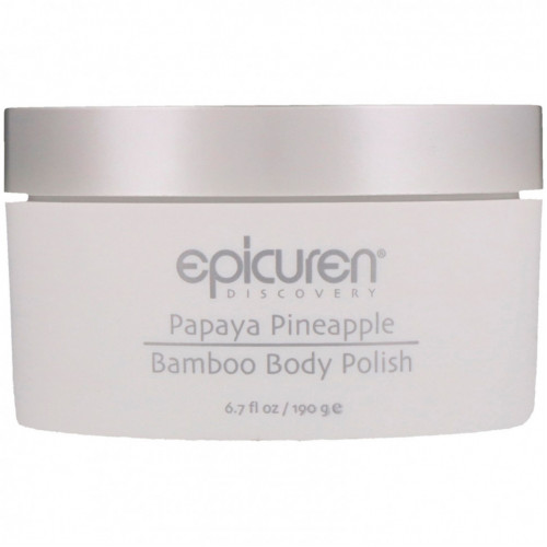 Epicuren Discovery, Bamboo Body Polish, Papaya Pineapple, 6.7 fl oz (190 g)