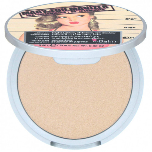 theBalm Cosmetics, Mary-Lou Manizer, хайлайтер и тени, 9,06 г