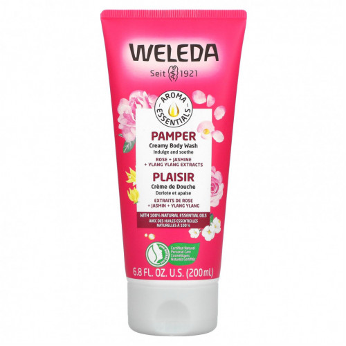 Weleda, Pamper, крем-гель для душа, с экстрактами розы, жасмина и иланг-иланга, 200 мл (6,8 жидк. унции)