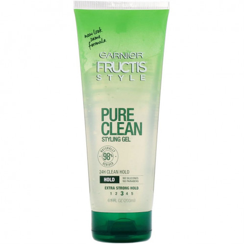 Garnier, Fructis, Pure Clean, гель для укладки, 200 мл