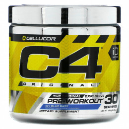 Cellucor, C4 Original Explosive, предтренировочный комплекс, с освежающим вкусом голубой малины, 195 г (6,88 унции)