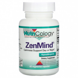 Nutricology, Пищевая добавка ZenMind, 60 растительных капсул