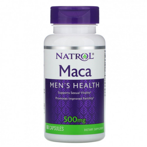 Natrol, Maкa, 500 мг, 60 капсул