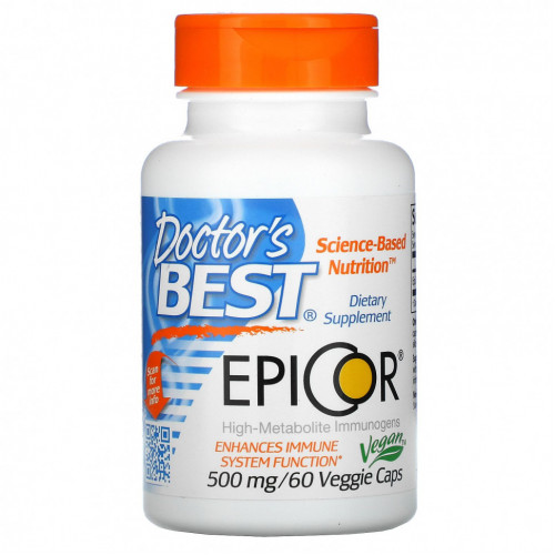 Doctor's Best, Epicor, 500 мг, 60 вегетарианских капсул