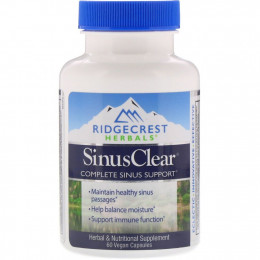 RidgeCrest Herbals, SinusClear, 60 веганских капсул