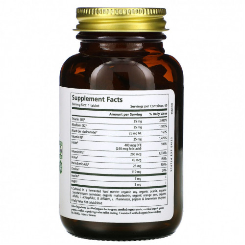 Pure Synergy, Organic Super B-Complex, 60 таблеток