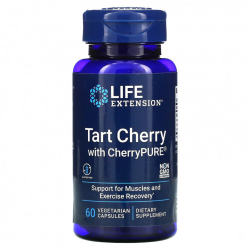 Life Extension, Пирог с вишней и CherryPURE, 60 вегетарианских капсул