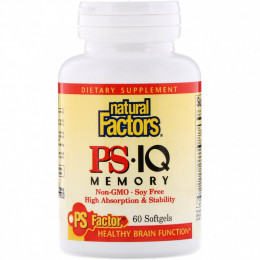 Natural Factors, PS - IQ Memory, 60 гелевых капсул