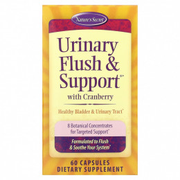 Nature's Secret, Urinary Flush & Support, мочегонное средство с клюквой, 60 капсул