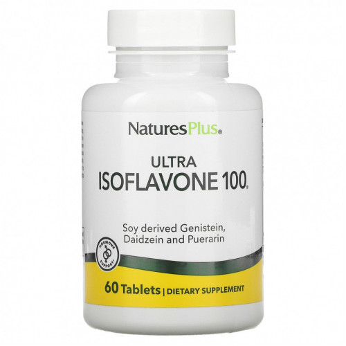 NaturesPlus, Ultra Isoflavone 100, 60 вегетарианских таблеток