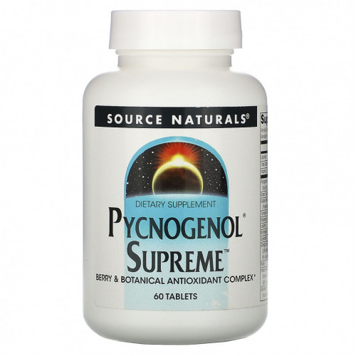 Source Naturals, Pycnogenol Supreme, 60 таблеток