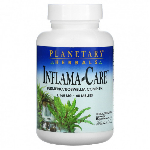 Planetary Herbals, Inflama-Care, 1,165 мг, 60 таблеток