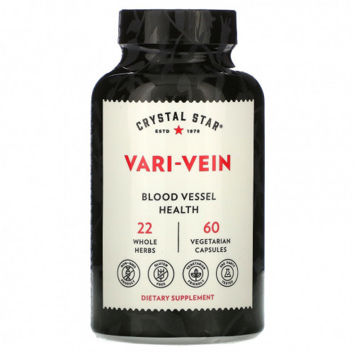 Crystal Star, Vari-Vein, 60 вегетарианских капсул