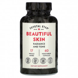 Crystal Star, Beautiful Skin, 60 вегетарианских капсул