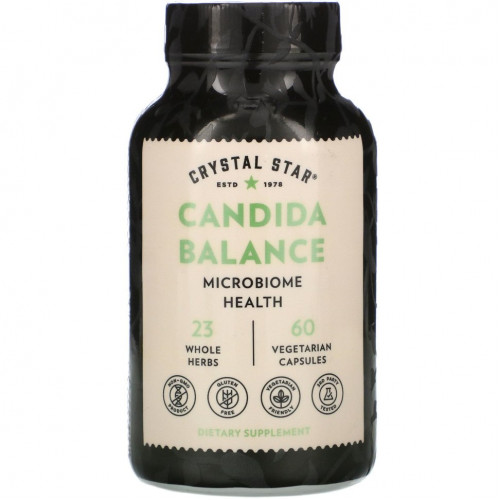 Crystal Star, Candida Balance, 60 вегетарианских капсул