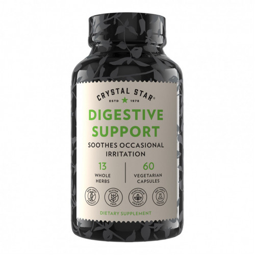 Crystal Star, Digestive Support, поддержка пищеварительной системы, 60 вегетарианских капсул