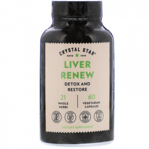 Crystal Star, Liver Renew, 60 вегетарианских капсул