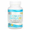 Nordic Naturals, Ultimate Omega 2X, со вкусом лимона, 1075 мг, 60 капсул