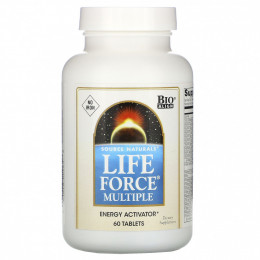 Source Naturals, Мультивитамин Life Force, не содержит железо, 60 таблеток