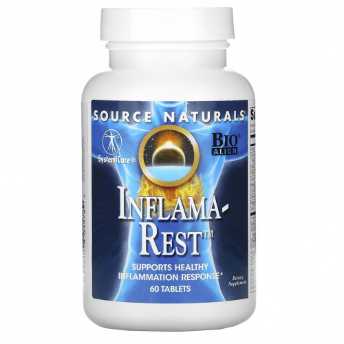 Source Naturals, Пищевая добавка Inflama-Rest, 60 таблеток