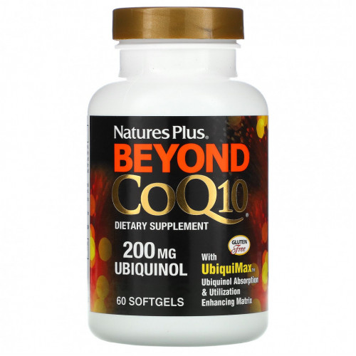 NaturesPlus, Beyond CoQ10, (коэнзим Q10), 60 капсул