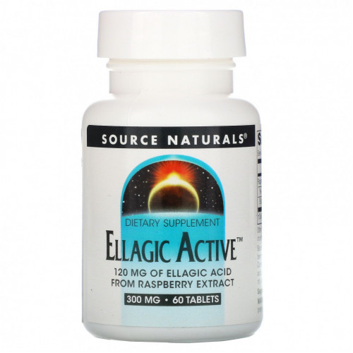 Source Naturals, Активные Эллаготанины, 300 мг, 60 таблеток