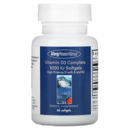 Allergy Research Group, Vitamin D3 Complete, 5000 IU, 60 Softgels