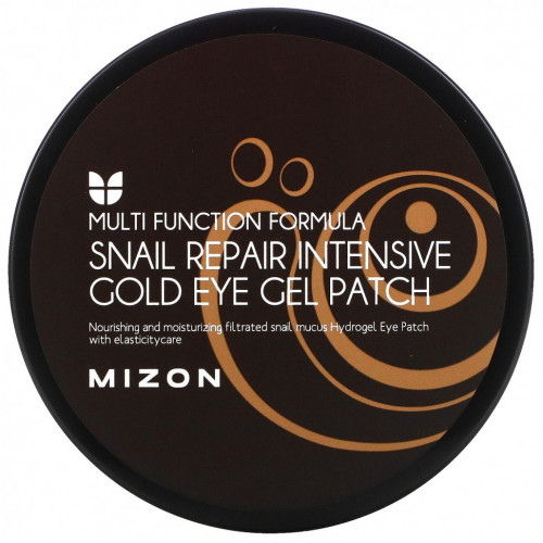 Mizon, Гелевые патчи для глаз Snail Repair Intensive Gold, 60 патчей