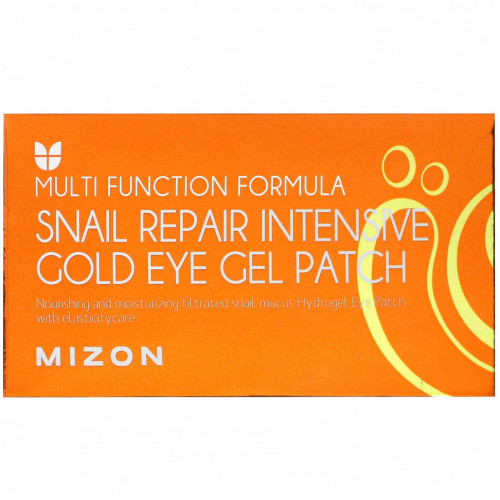 Mizon, Гелевые патчи для глаз Snail Repair Intensive Gold, 60 патчей