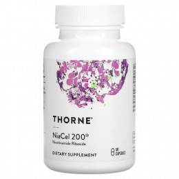 Thorne Research, NiaCel 200, 60 капсул