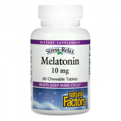 Natural Factors, Melatonin, 10 mg, 60 Chewable Tablets