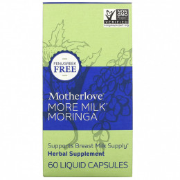 Motherlove, More Milk Moringa, 60 жидких капсул