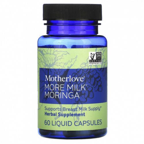 Motherlove, More Milk Moringa, 60 жидких капсул