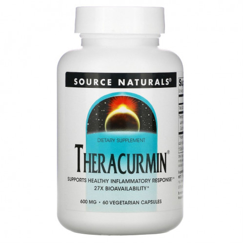 Source Naturals, Theracurmin, 600 мг, 60 вегетарианских капсул