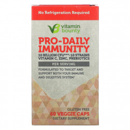 Vitamin Bounty, Pro-Daily Immunity, 10 млрд КОЕ, 60 растительных капсул