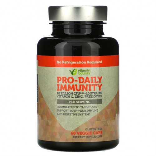 Vitamin Bounty, Pro-Daily Immunity, 10 млрд КОЕ, 60 растительных капсул