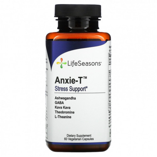 LifeSeasons, Антистрессовое средство Anxie-T, 60 вегетарианских капсул