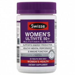 Swisse, Women's Ultivite 50+ Multivitamin, 60 Tablets