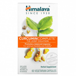 Himalaya, Curcumin Complete, Совместное решение, 60 вегетарианских капсул