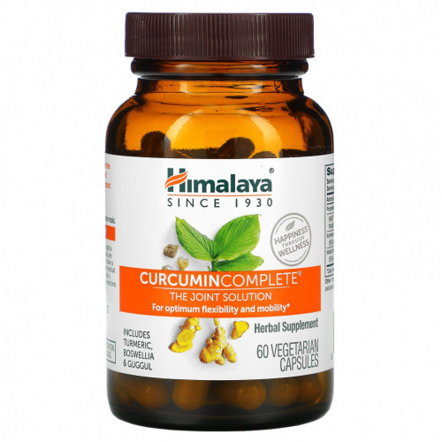 Himalaya, Curcumin Complete, Совместное решение, 60 вегетарианских капсул