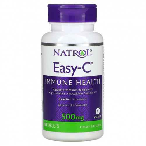 Natrol, Easy-C, 500 мг, 60 таблеток